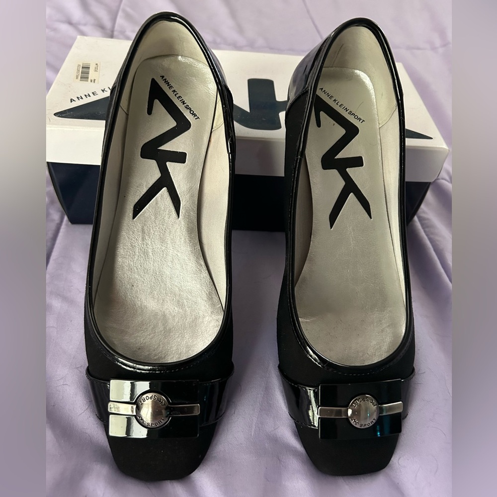 Black patent Anne Klein Sports, women’s shoes, size 8.5M